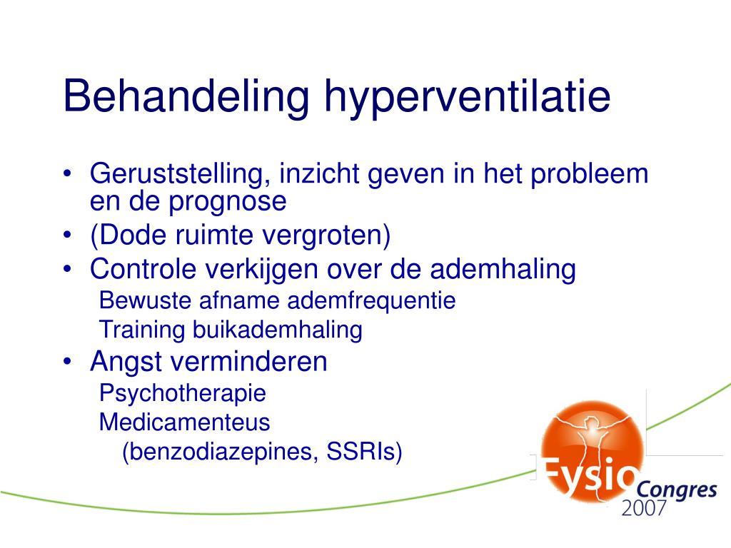 therapie hyperventilatie